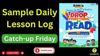 Catch up Friday Lesson Plan [upl. by Attennek]