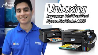 Unboxing Multifuncional Epson EcoTank L4160 [upl. by Peedsaj]