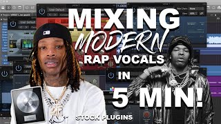 Mixing modern rap vocals stock pluginsLogic Pro x [upl. by Maddi]