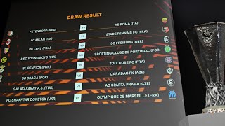 Ligue Europa  découvrez le tirage au sort des clubs français pour les barrages [upl. by Olegnaed]