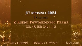 GodzinaCzytań  I Czytanie  27 stycznia 2024 [upl. by Leotie]