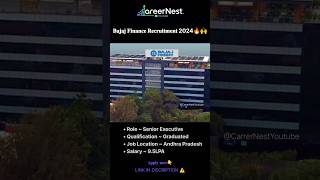 Bajaj Finance is Hiring ⚠️🙌🔥  Career Nest  30 September 2024  india job [upl. by Nageet]