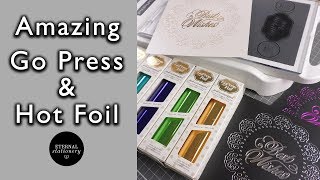 GoPress and Foil tutorial  How to get perfect foiling using dies  DIY Invitations and cards [upl. by Love]