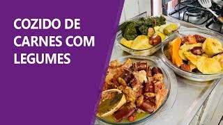 Só elogios para este delicioso cozido de carnes legumes e pirão [upl. by Aara439]