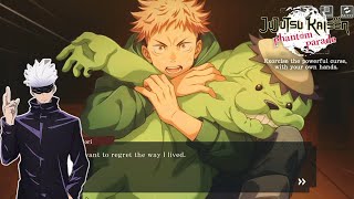 YUJI ADMISSION IN JUJUTSU SCHOOL  JUJUTSU KAISEN PHANTOM PARADE GAMEPLAY [upl. by Gerty]