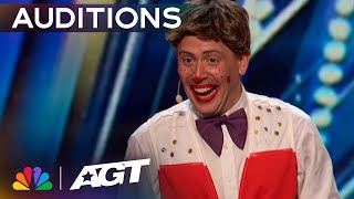 Simon Cowell faces his biggest fear Papayaso  Auditions  AGT 2023 [upl. by Lontson]