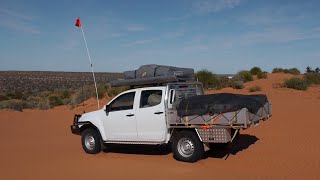 Simpson Desert with Isuzu Dmax and Gordigear Roof Tent  Awning [upl. by Crawley788]