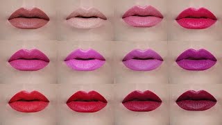 AVON True Color Perfectly Matte Lipsticks  Lip Swatches  Delia Ahmed [upl. by Bernstein]