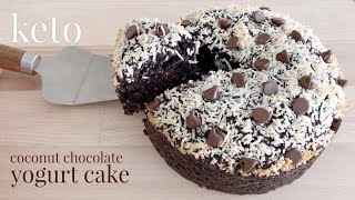 Keto Coconut Chocolate Yogurt Cake [upl. by Groh]