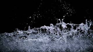 Water Splash On Black Background [upl. by Lynn]