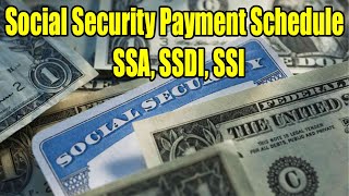 Social Security Payment Schedule for March 2024SSA SSDI SSI [upl. by Braasch]