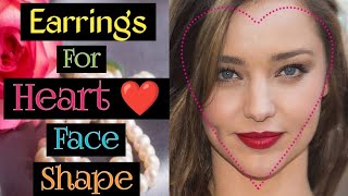 Earrings for Heart Face Shape  accessories for Heart Face Shape  heart shape Face  poojas castle [upl. by Ireland862]