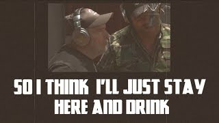 Hank Williams Jr  I Think Ill Just Stay Here and Drink feat Merle Haggard  Lyric Video [upl. by Campman]