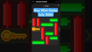 Hamster Kombat Mini Game  30th July 2024 Solved hamsterkombat gaming crypto airdrop [upl. by Redyr]