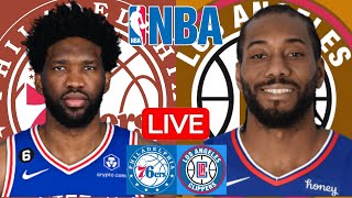 LIVE PHILADELPHIA 76ERS vs LOS ANGELES CLIPPERS  NBA  PLAY BY PLAY  SCOREBOARD [upl. by Rimidalv261]