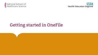 Getting started in OneFile [upl. by Kovar947]