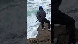 DANGEROUS GALJOEN FISHING fishing anglingtips fishingadventures fishingtips [upl. by Cioffred]