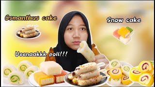 Review Snack China Viral  Osmanthus cake amp Snow cake 😋 [upl. by Lua]