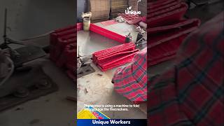 The process of making firecrackers  The workers do their job perfectly  machine shorts [upl. by Anuahc]