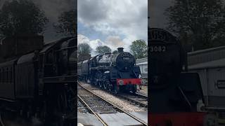 BR 5MT 73082 ‘Camelot’ moving its coaches into Sheffield Park station the bluebell railway [upl. by Rivi]