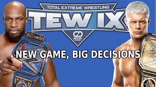 TEW IX  NEW Total Extreme Wrestling Game Announced  Channel Update [upl. by Bogart]