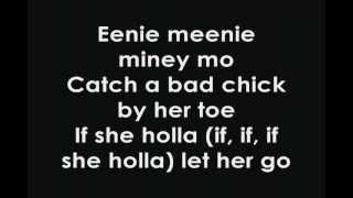 Justin Bieber FtSean Kingston Eenie Meenie Lyrics [upl. by Bernhard852]