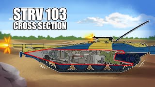 Life Inside The Flattest Tank  STRV 103 Cross Section [upl. by Shieh]