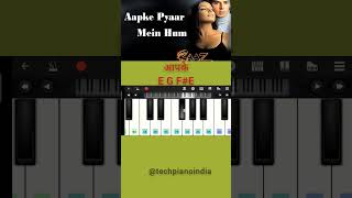 Apke pyar mein hum savarne lagepiano easypiano pianosongsshorts [upl. by Jea]