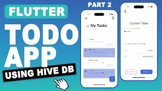 Flutter Tutorial  Flutter TODO App with Hive DataBase Hive Local Storage Tutorial CRUD  Part 2 [upl. by Vig]