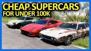 Forza Horizon 5  Best Cheap Supercar Challenge FH5 Supercar Under 100K [upl. by Katlin]