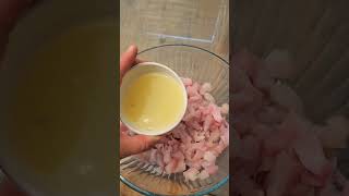 DELICIOSO CEVICHE PERUANO😁 MAHI MAHI PESCADO DORADO food music fitness amp elsa [upl. by Yruj740]