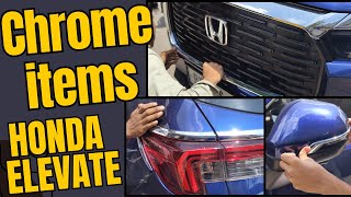 Installing after market chrome items for Honda Elevate [upl. by Lorant]