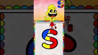 Painting S Word by Catnap coloring match puzzle game 5 Simon reaction 5 coloring game paint [upl. by Lada]