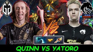 Quinn vs Yatoro  CLASS S BATTLE Ti12 Battlegrounds with Pros Stacked [upl. by Heriberto81]