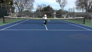 Tennis Volley Drills using Spinfire Pro 2 tennis ball machine [upl. by Aikkin]