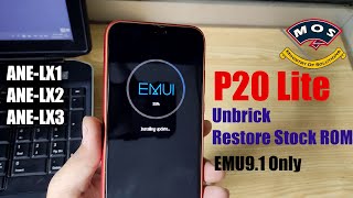 ✅Huawei P20 Lite Unbrickback to StockRestore ROM ANELX1LX2LX3 EMUI91 Unlocked Bootloader [upl. by Nail]