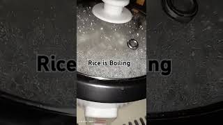 Rice Is Boiling highlights food shortvideo cooking [upl. by Anaoy128]