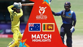 Australia v Sri Lanka  Match Highlights  ICC U19 Men’s CWC 2024 [upl. by Notlek]