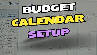 How to set up a budget calendar  August 2024  Couple Budgeting [upl. by Karlotte]