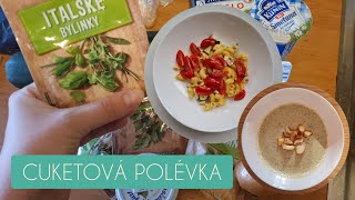 TEREZA V KUCHYNI 17 ¦ CUKETOVÁ POLÉVKA ¦ TOFU TĚSTOVINY recipe recept varenie VEGETARIAN [upl. by Barbour]