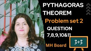 class 10Pythagoras Theoremproblem set 2q7 to 11IMP questions of Pythagoras Theorem 🔥 [upl. by Buschi]