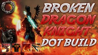 BROKEN Dragonknight PvP Build  Necrom 🔥 CRAZY DOTS amp BURST 🔥 ESO DK Build [upl. by Aicekal844]