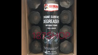 สเปรย์ล้างห้องเครื่อง GETSUN Engine Surface Degreaser 500ml [upl. by Annij465]