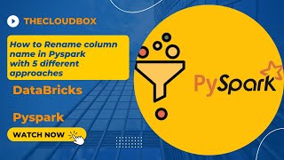 How to rename column name in Pyspark with 5 different methods WithColumnRenamed [upl. by Aiasi]