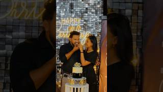 අනේ එයාලා දෙන්නා 😊❤️  Sachin Liyanage  Dusheni Silva  Cute  Smile  Birthday  Couple  Love [upl. by Introk564]