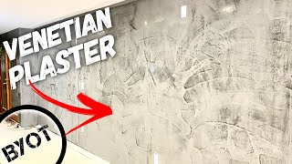 HOW TO APPLY VENETIAN PLASTER [upl. by Nsaj]