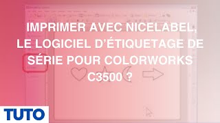 TUTO Imprimer avec NiceLabel le logiciel d’étiquetage de série pour ColorWorks C3500 [upl. by Leuqram]