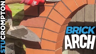 Bricklaying  Building Brick Arch feature [upl. by Navoj]