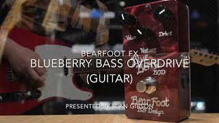 BearFoot FX BlueBerry Bass Overdrive  Guitar FULL DEMO with Sean Gibson of The Noise Reel [upl. by Namra]