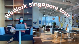 WeWork Singapore tour  coworking spaces [upl. by Eedahs]